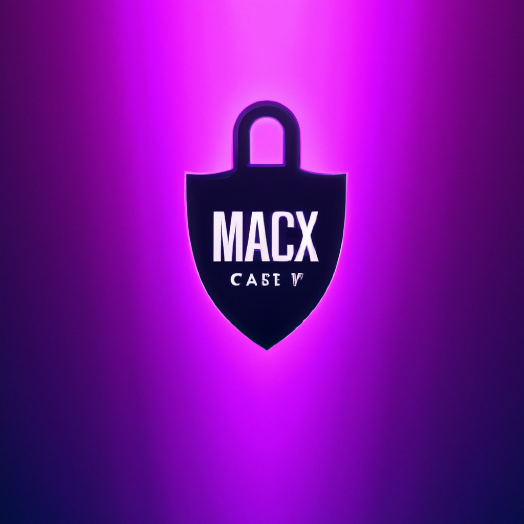 Ilustración abstracta de privacidad y seguridad de datos con degradado púrpura y azul